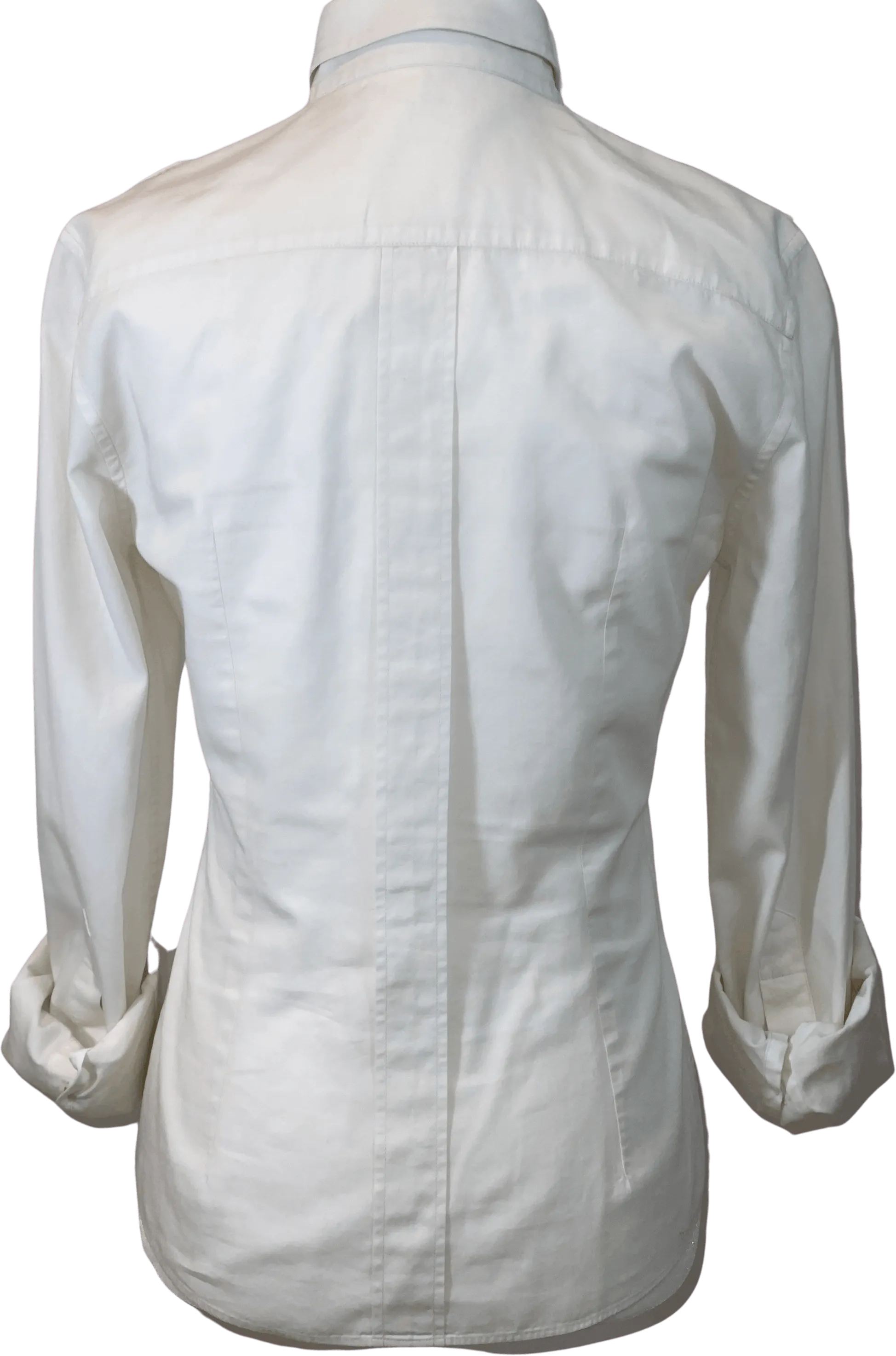 00's White Military Style Button Up Blouse by Dolce & Gabbana