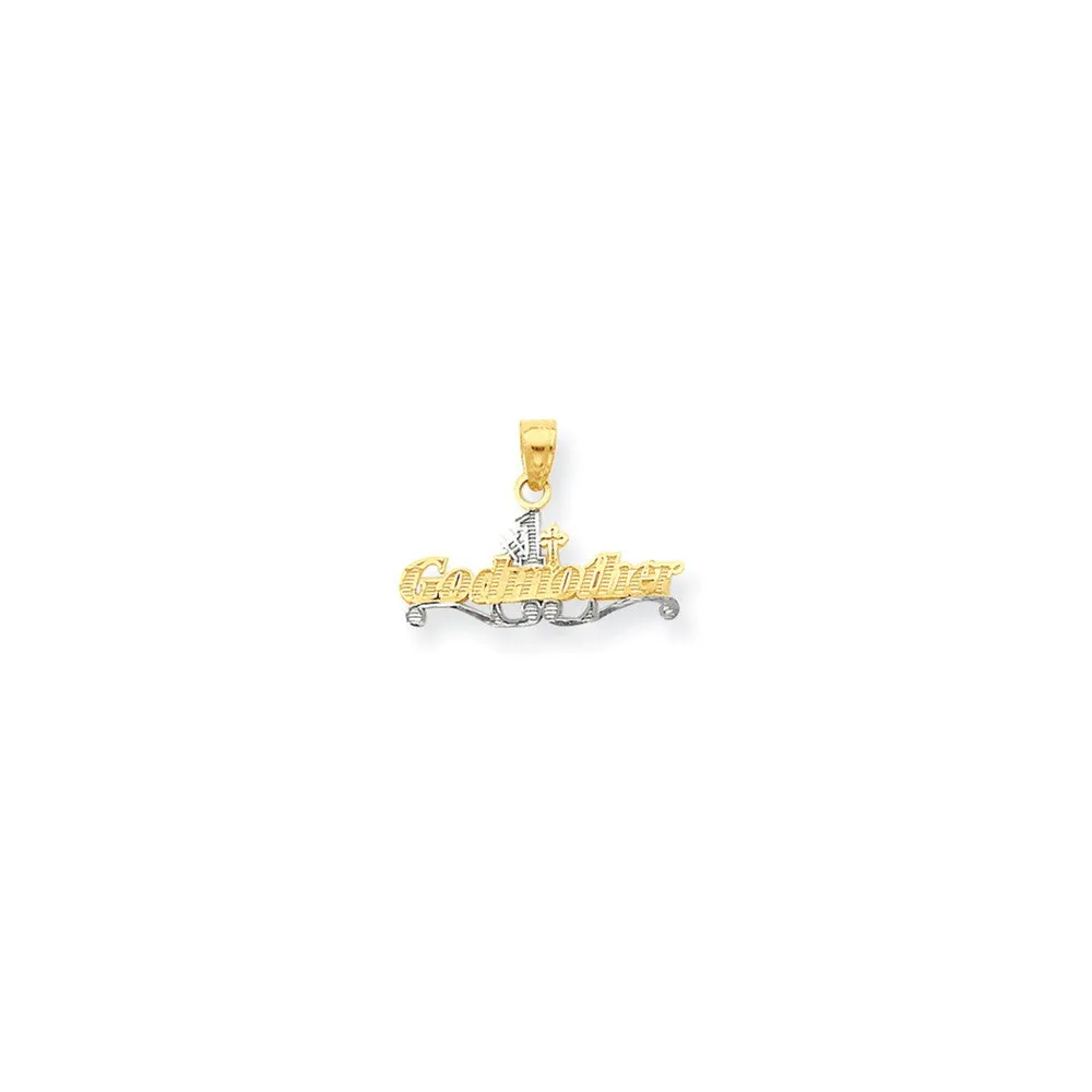 #1 Godmother Charm in 10k Yellow Gold