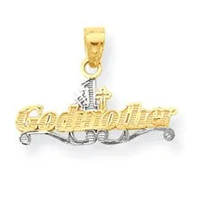 #1 Godmother Charm in 10k Yellow Gold