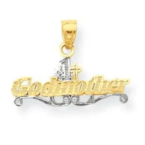 #1 Godmother Charm in 10k Yellow Gold