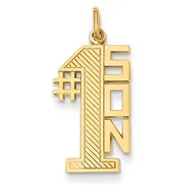 #1 Son Charm in 14k Gold