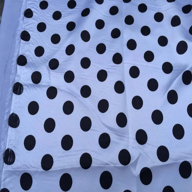 1/2inch Polka Dot Silky/Soft Charmeuse Satin Fabric