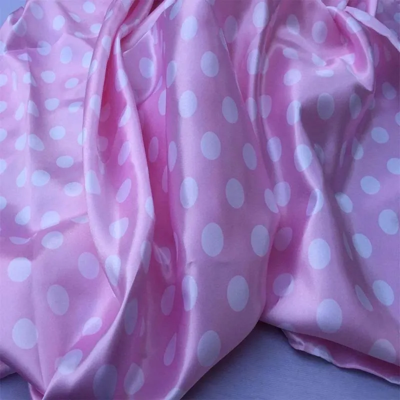 1/2inch Polka Dot Silky/Soft Charmeuse Satin Fabric