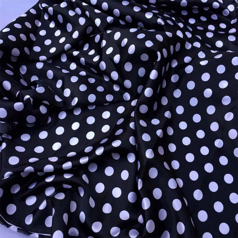 1/2inch Polka Dot Silky/Soft Charmeuse Satin Fabric