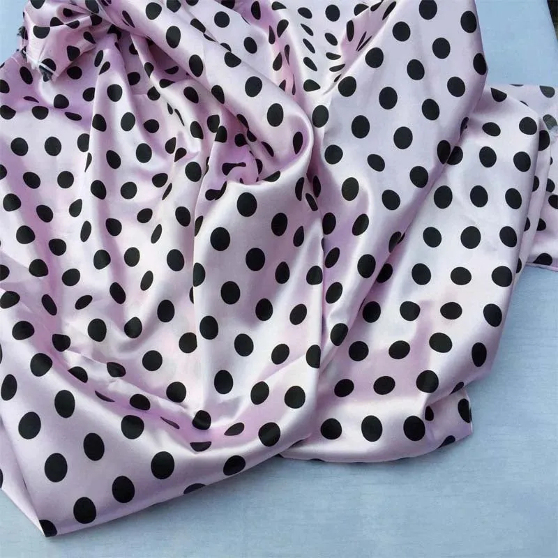 1/2inch Polka Dot Silky/Soft Charmeuse Satin Fabric