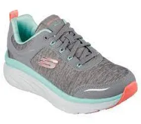 149336 D'LUX WALKER-COOL GROOVE Ladies Trainers Grey/Turquoise