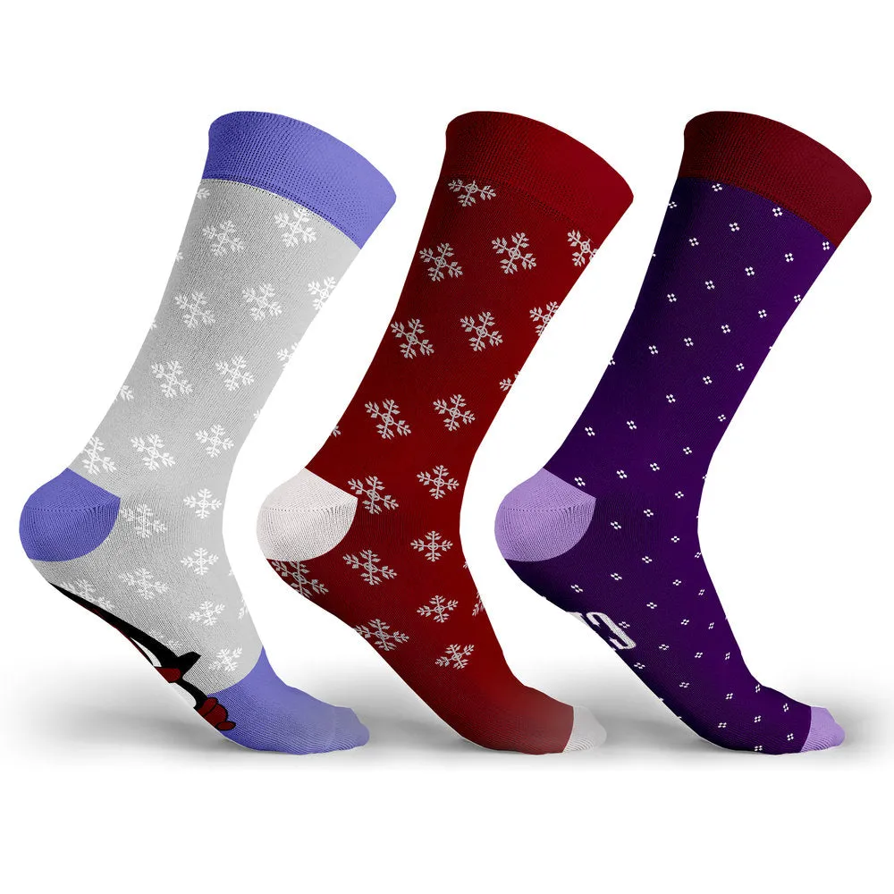 3 PACK CHRISTMAS SOCKS PENGUIN