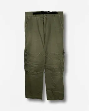 (30) Griffin 1990s Distressed Heavy Cotton Utility Cargo Trousers