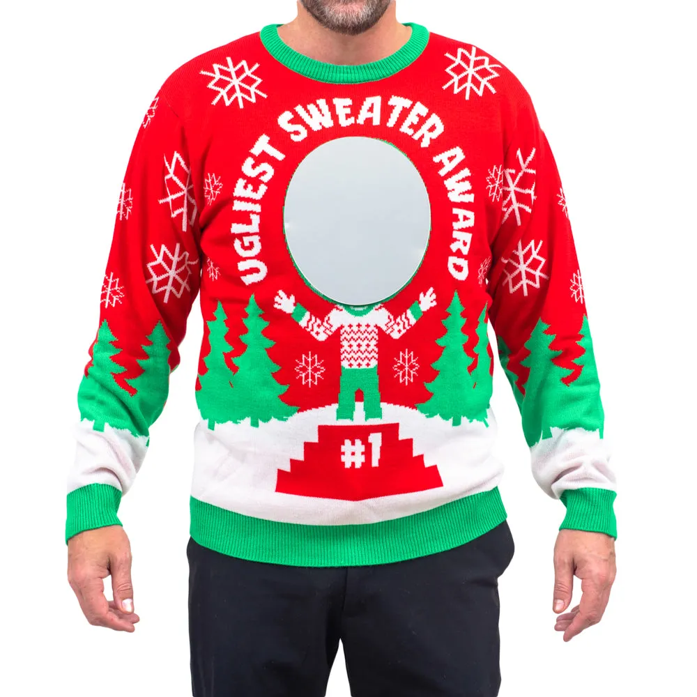 3D Mirror Ugliest Sweater Award Sweater