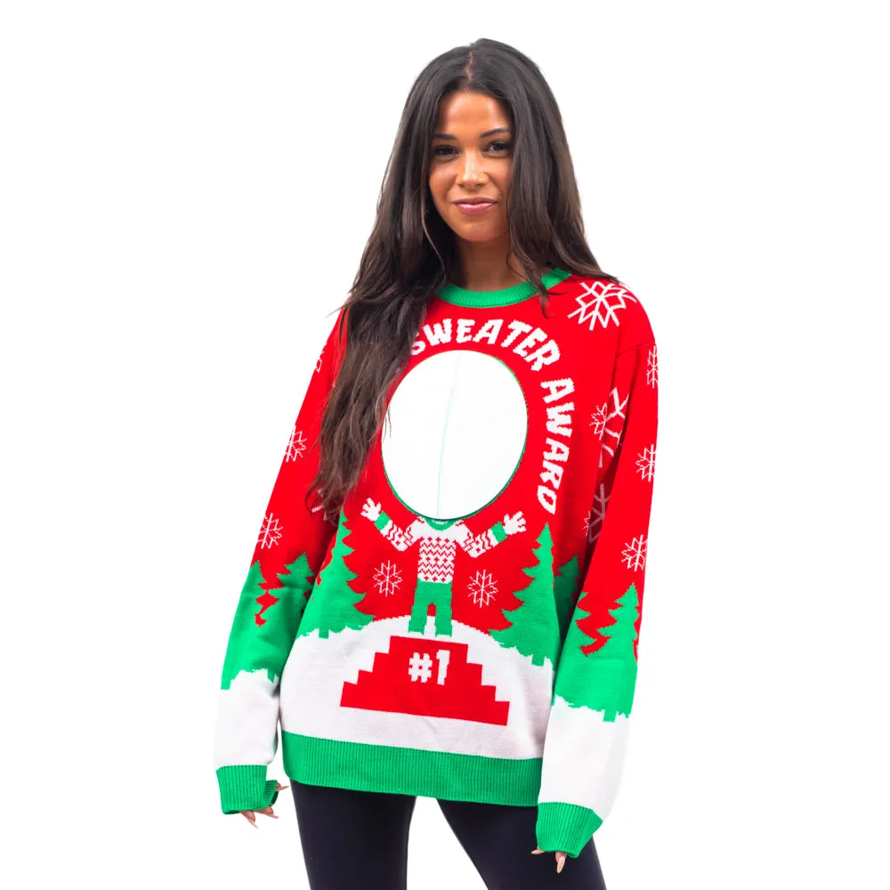 3D Mirror Ugliest Sweater Award Sweater