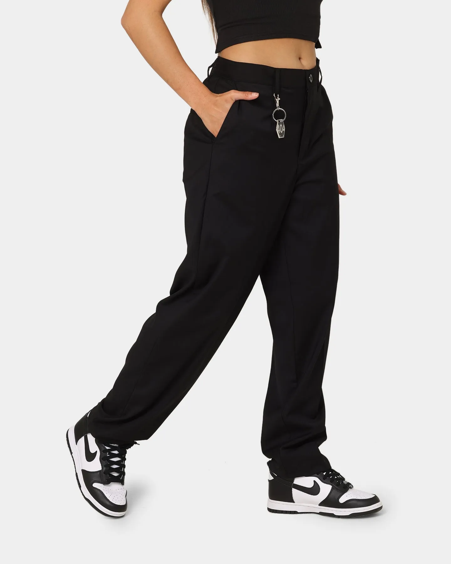 404 Liberty Baggy Trousers Black