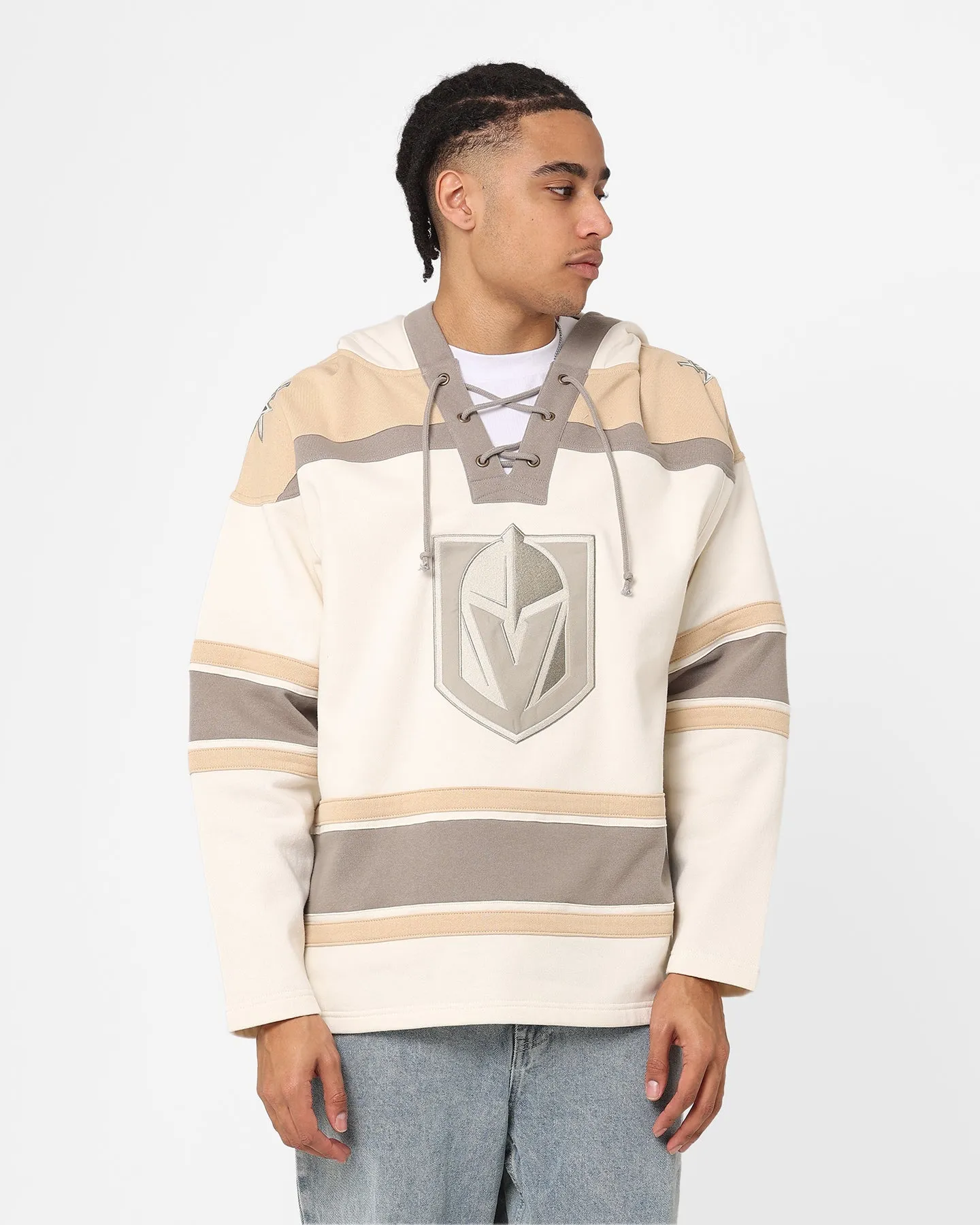 47 Brand Las Vegas Knights Superior Lacer Hoodie Cream/Khaki