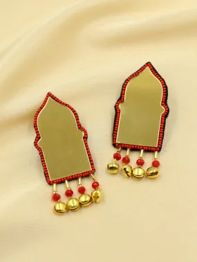 Aaina Bead Ghungroo Earrings