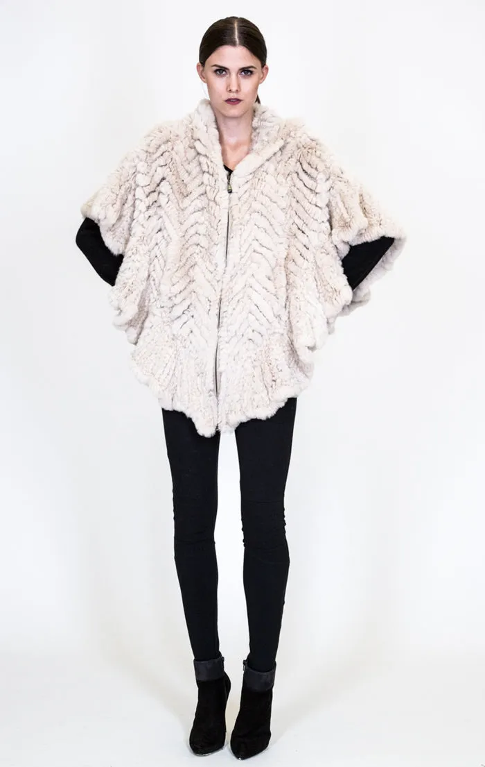 ABERDEEN - Knitted Cape with Zipper