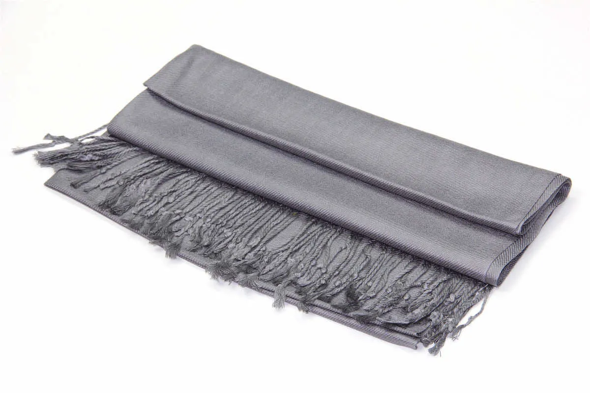 Achillea Grey Pashmina Scarf