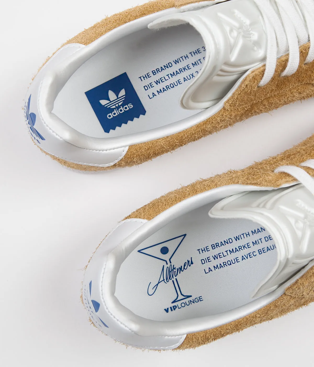 Adidas x Alltimers Gazelle Super Shoes - Mesa / Chalk White / Blue