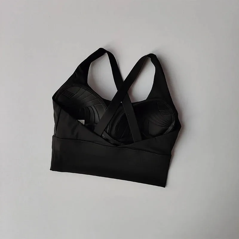 All-in-one Sports Bra Collection Breast High-intensity Professional Shock-proof Huddle Running Bra Yoga Fitness Bra