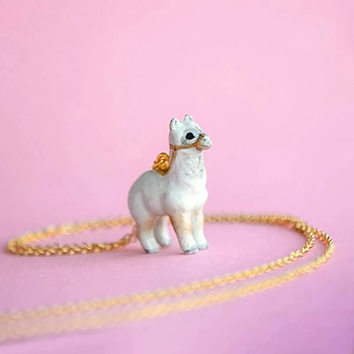 Alpaca Ceramic Pendant by Camp Hollow