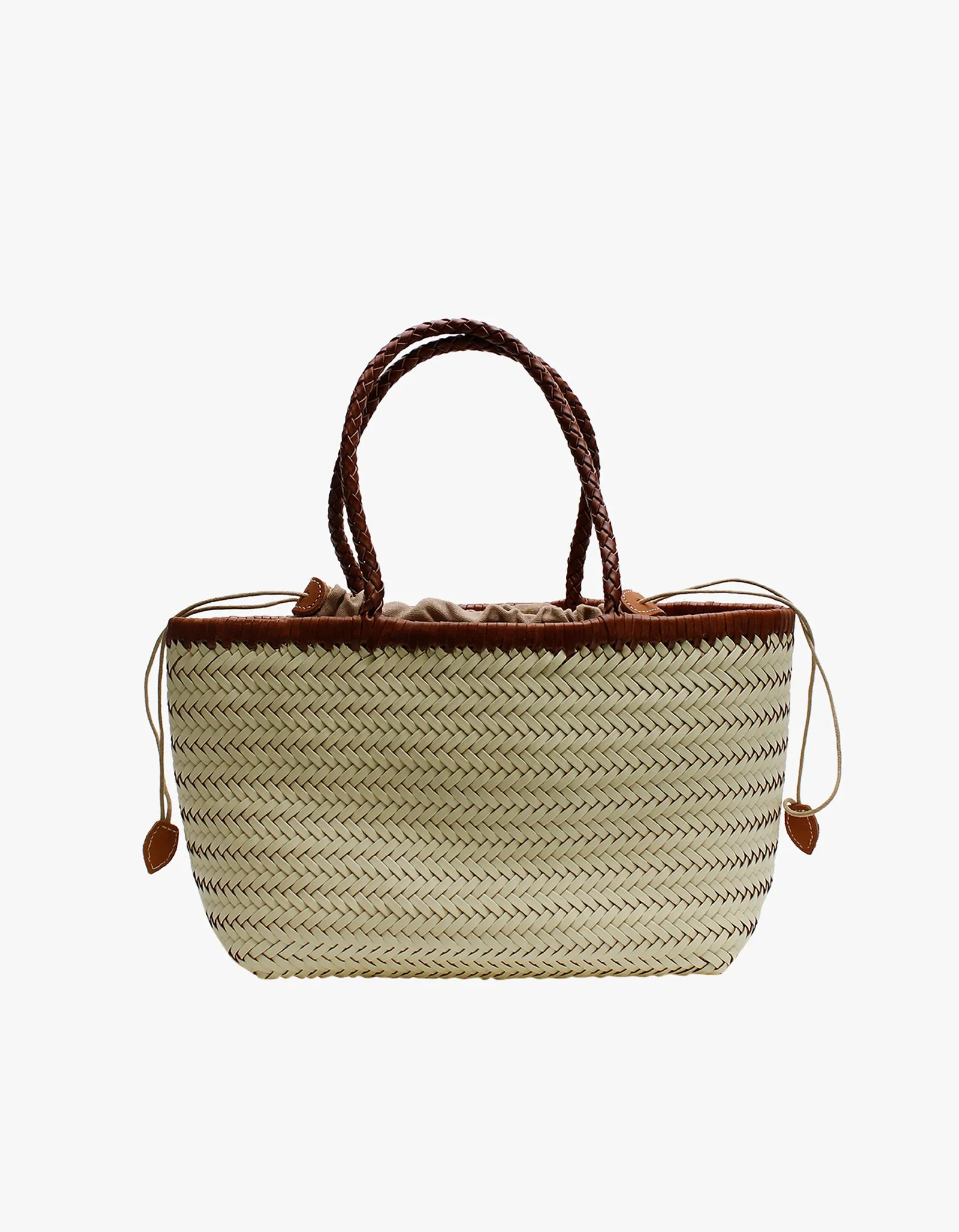 Amelia Woven Bag - Cream