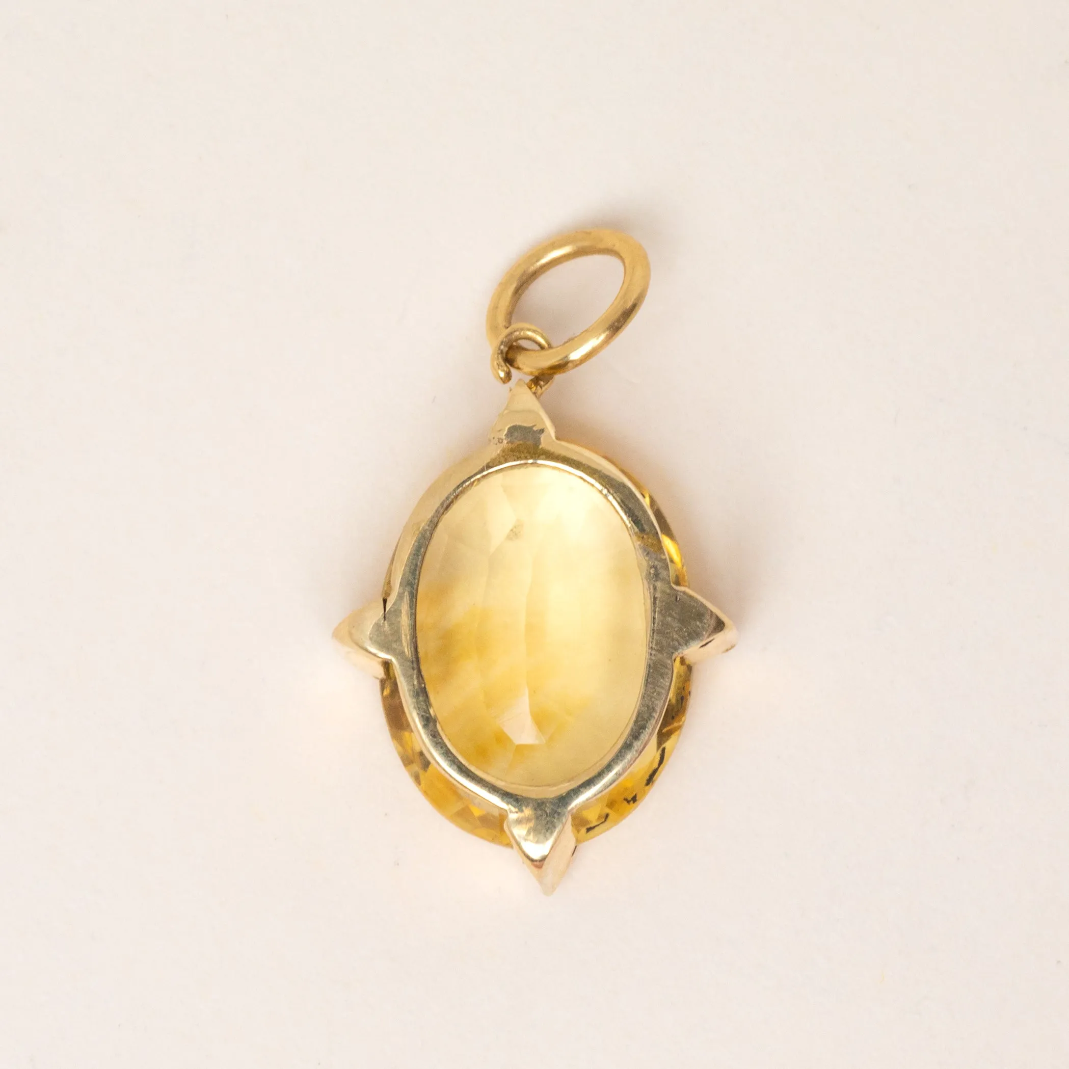 Antique 15ct Gold Citrine Charm, 3.09ct