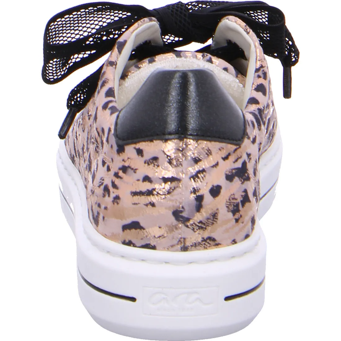 Ara Ladies Lace Up Flatform Sneaker Leopard Print