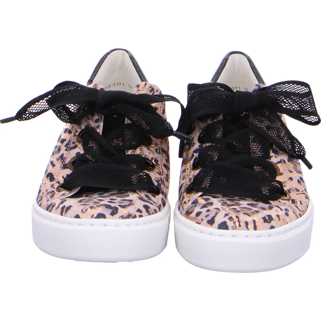 Ara Ladies Lace Up Flatform Sneaker Leopard Print