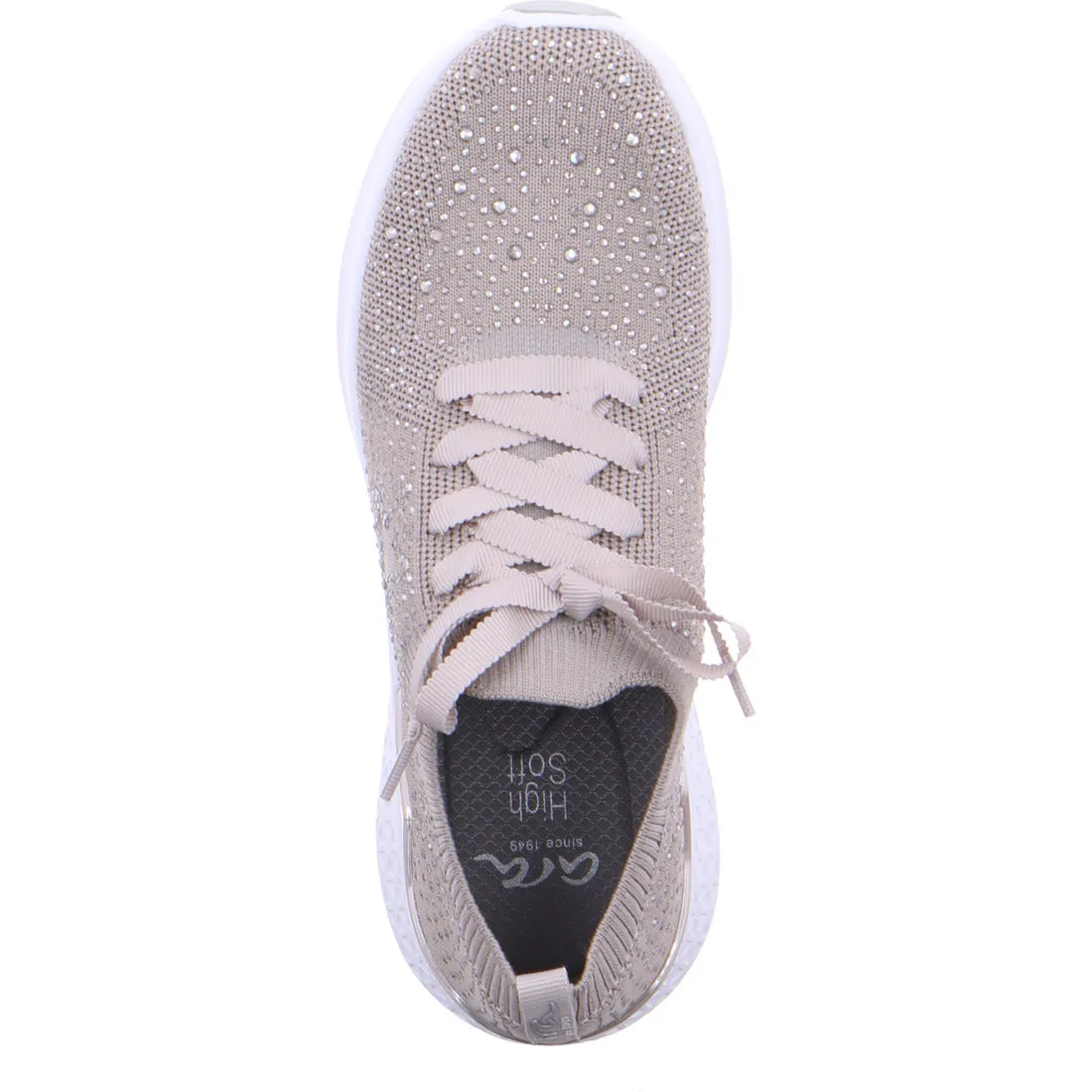 Ara ladies woven Stretch Lace Up Sneaker