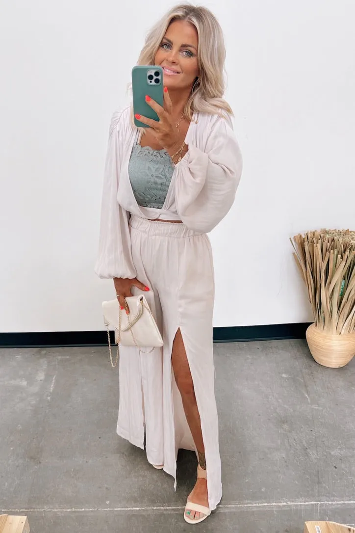 Ariana Silky Wrap Blouse - FINAL SALE