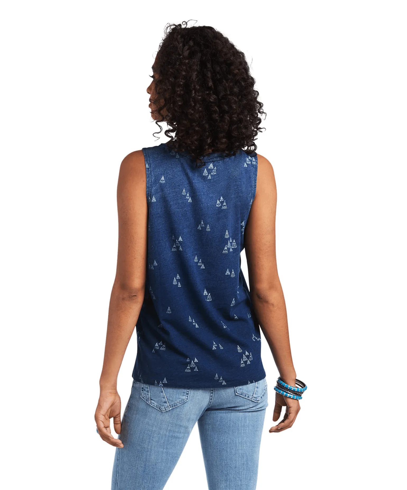 Ariat Women's District Tank Indigo Sleeveless Tank Top 10039825