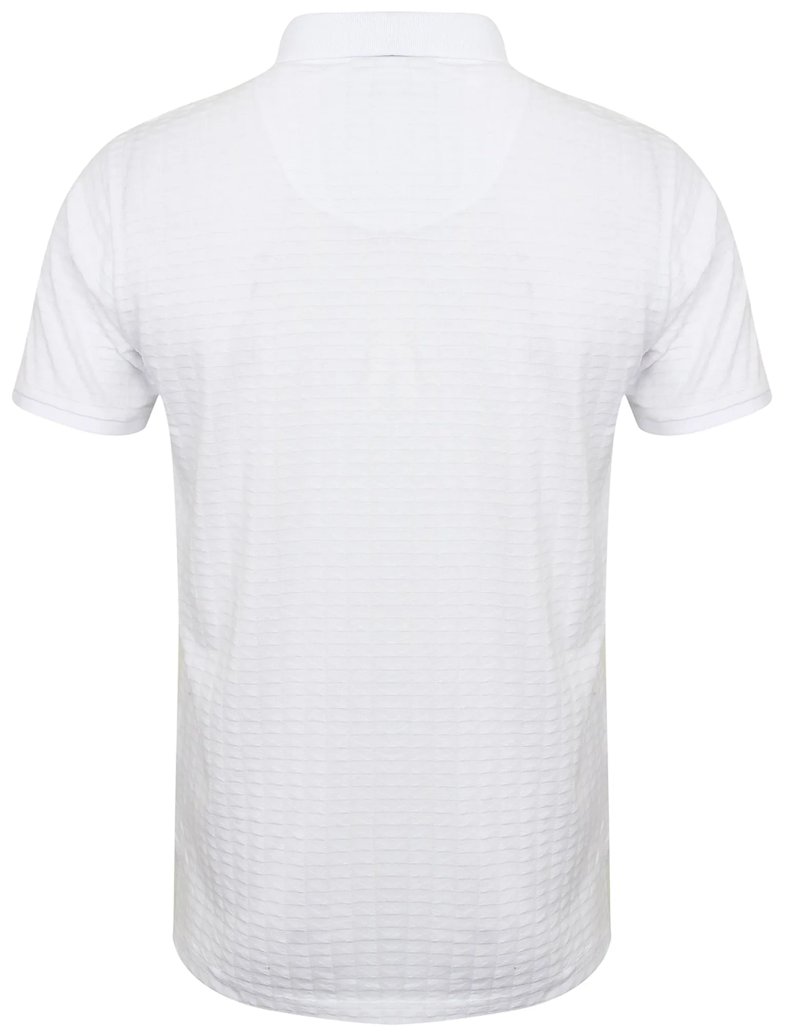 Atherstone Jacquard Jersey Polo Shirt in Optic White - Kensington Eastside