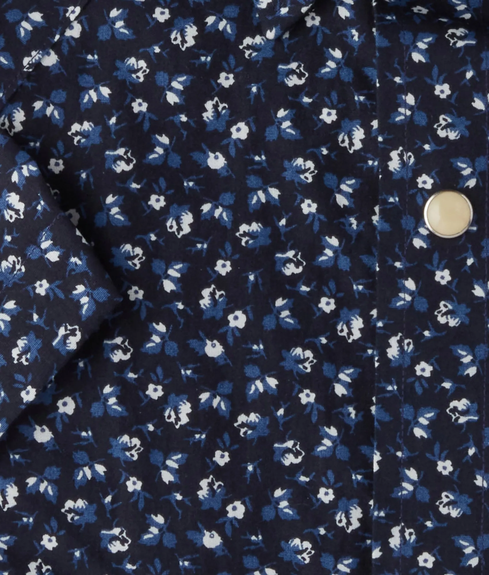 Austin :: Blue On Navy Floral Print