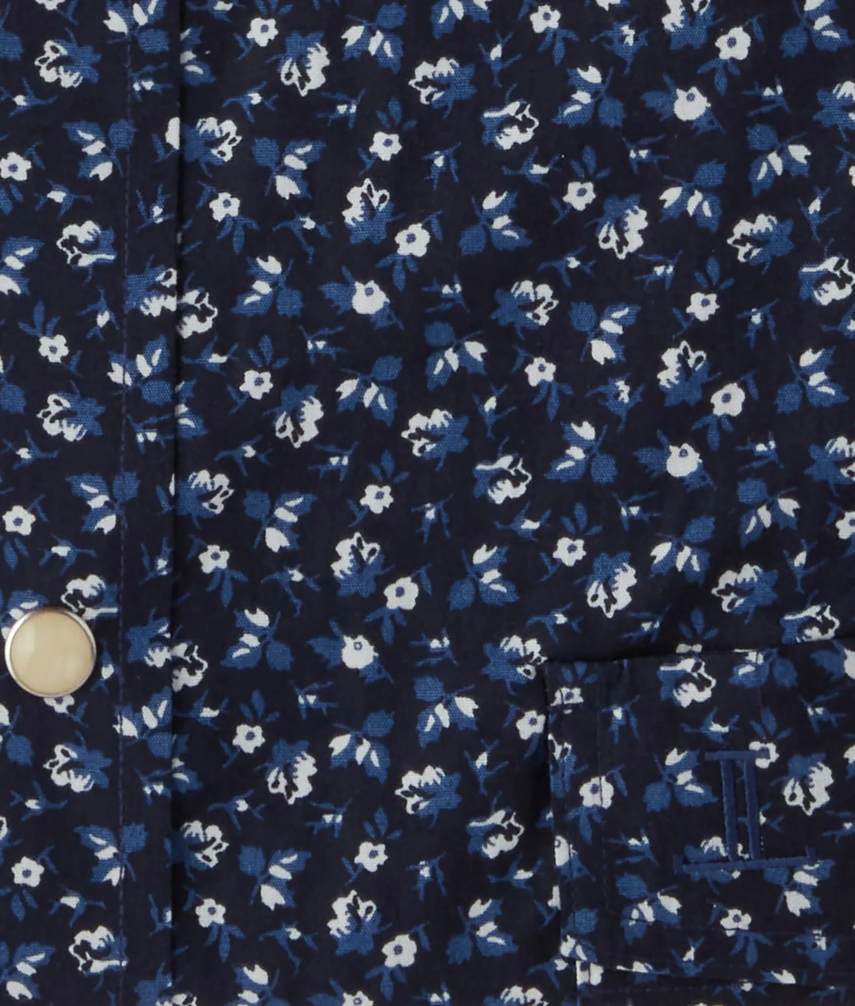 Austin :: Blue On Navy Floral Print