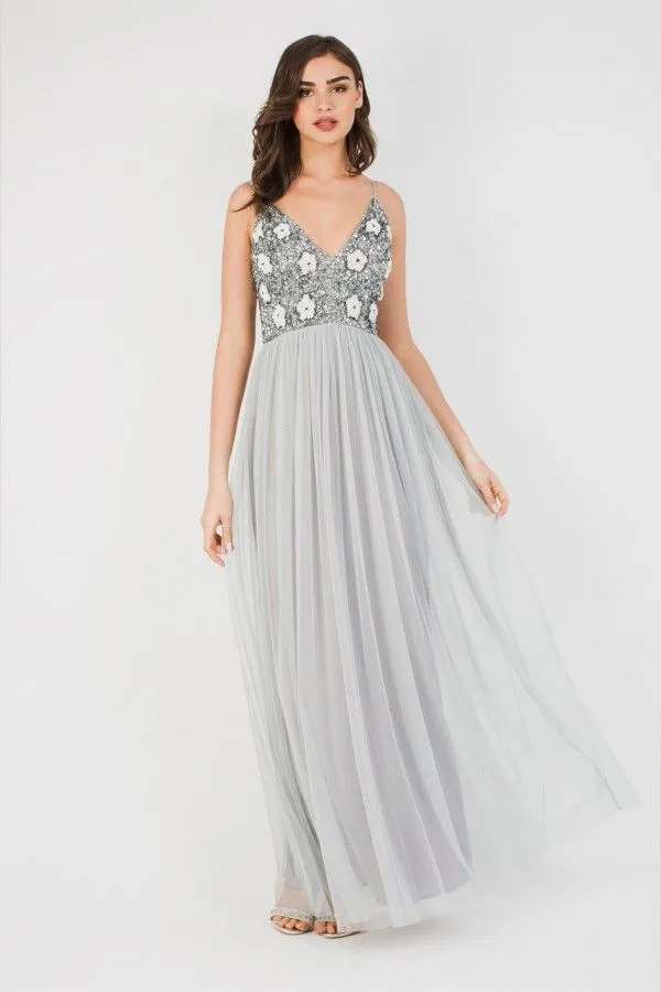 Avon Bridesmaid Maxi in Grey