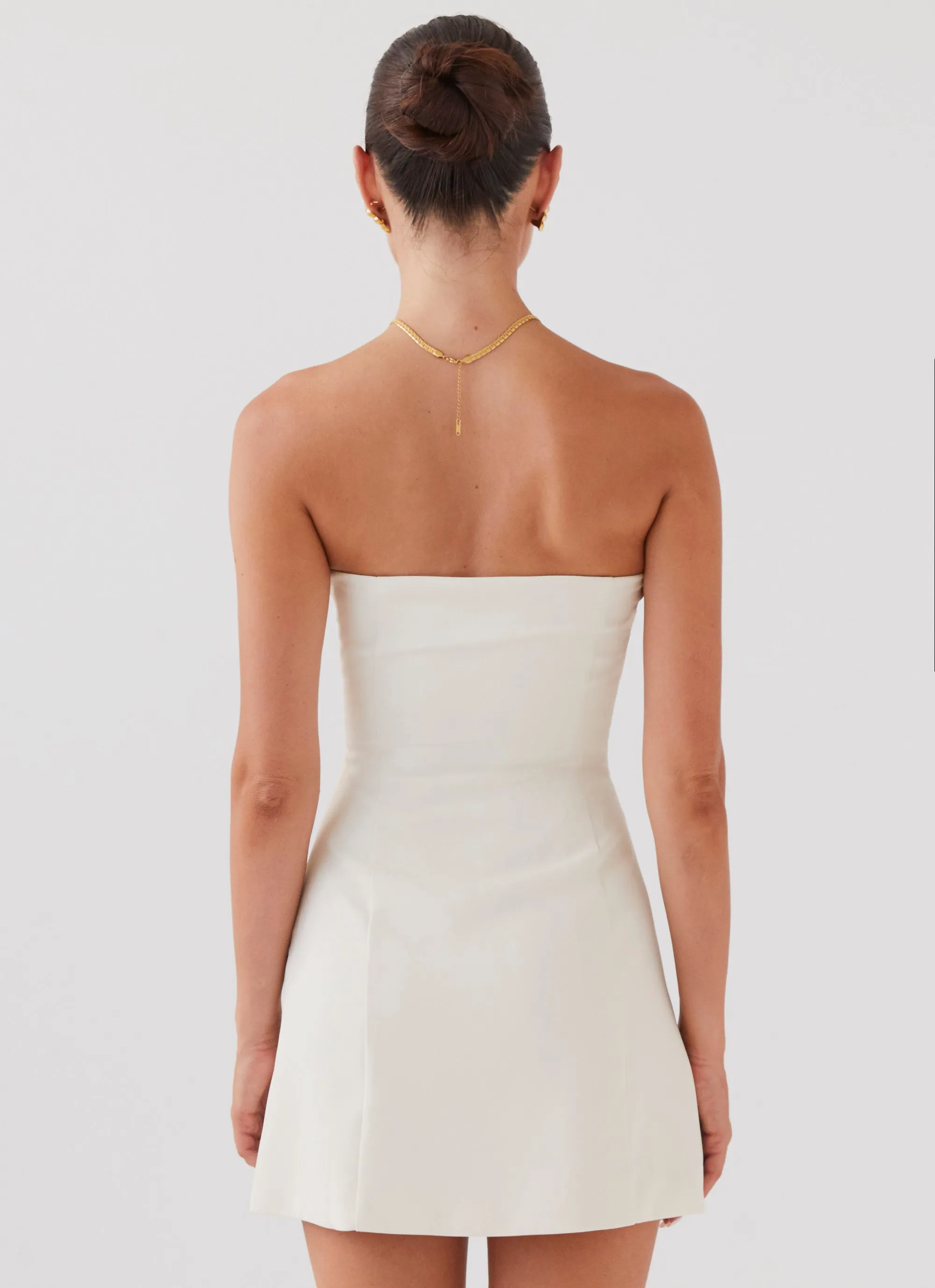 Ayanna Strapless Mini Dress - Ivory