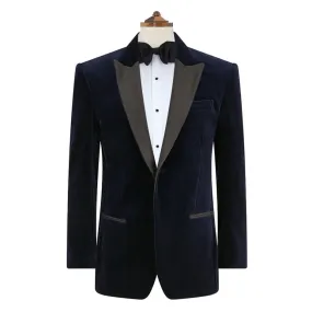 Bailey Navy Velvet Jacket