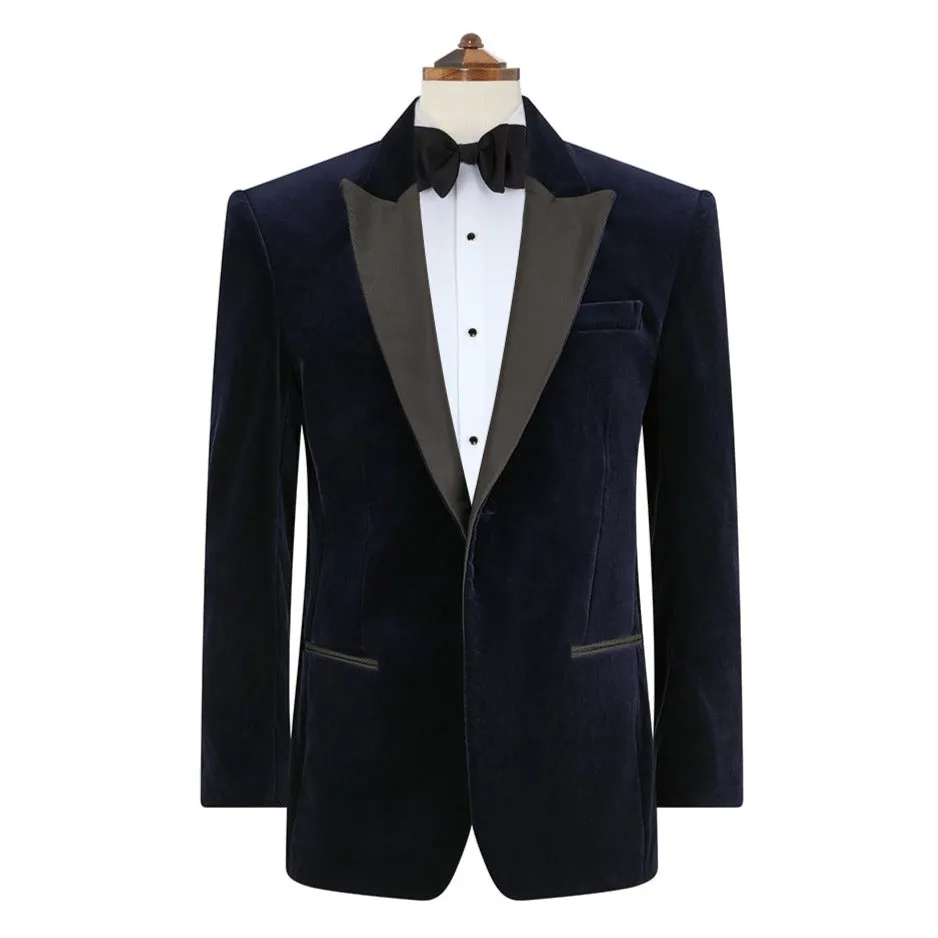 Bailey Navy Velvet Jacket