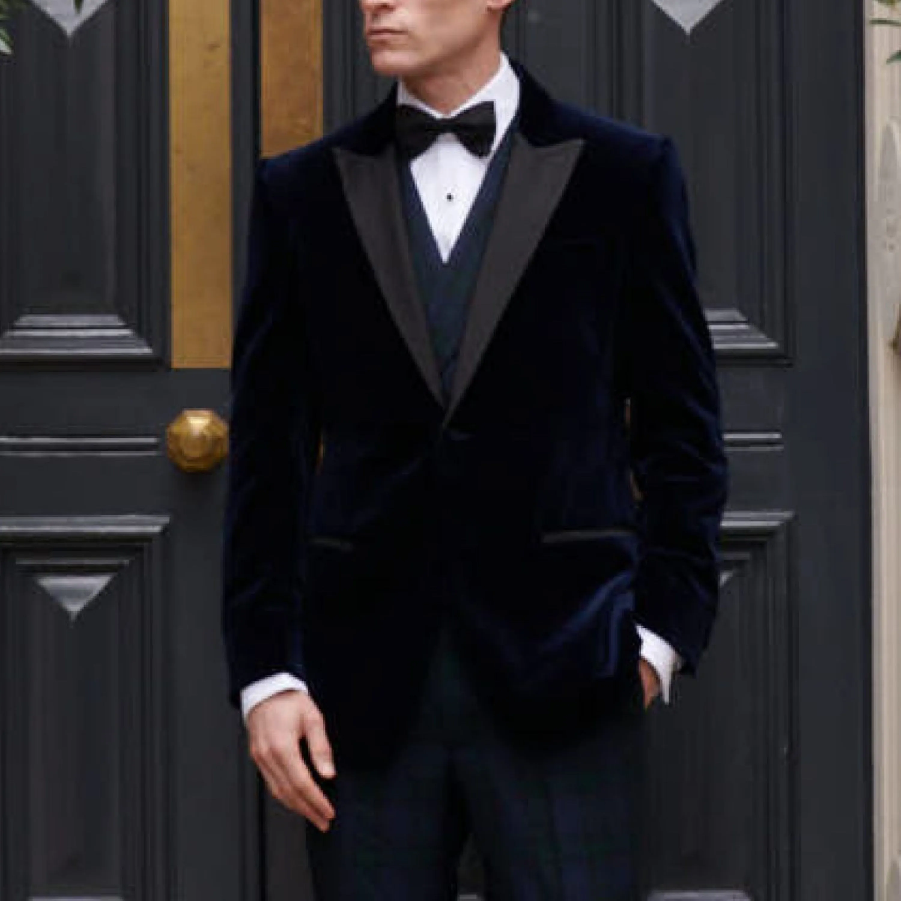 Bailey Navy Velvet Jacket