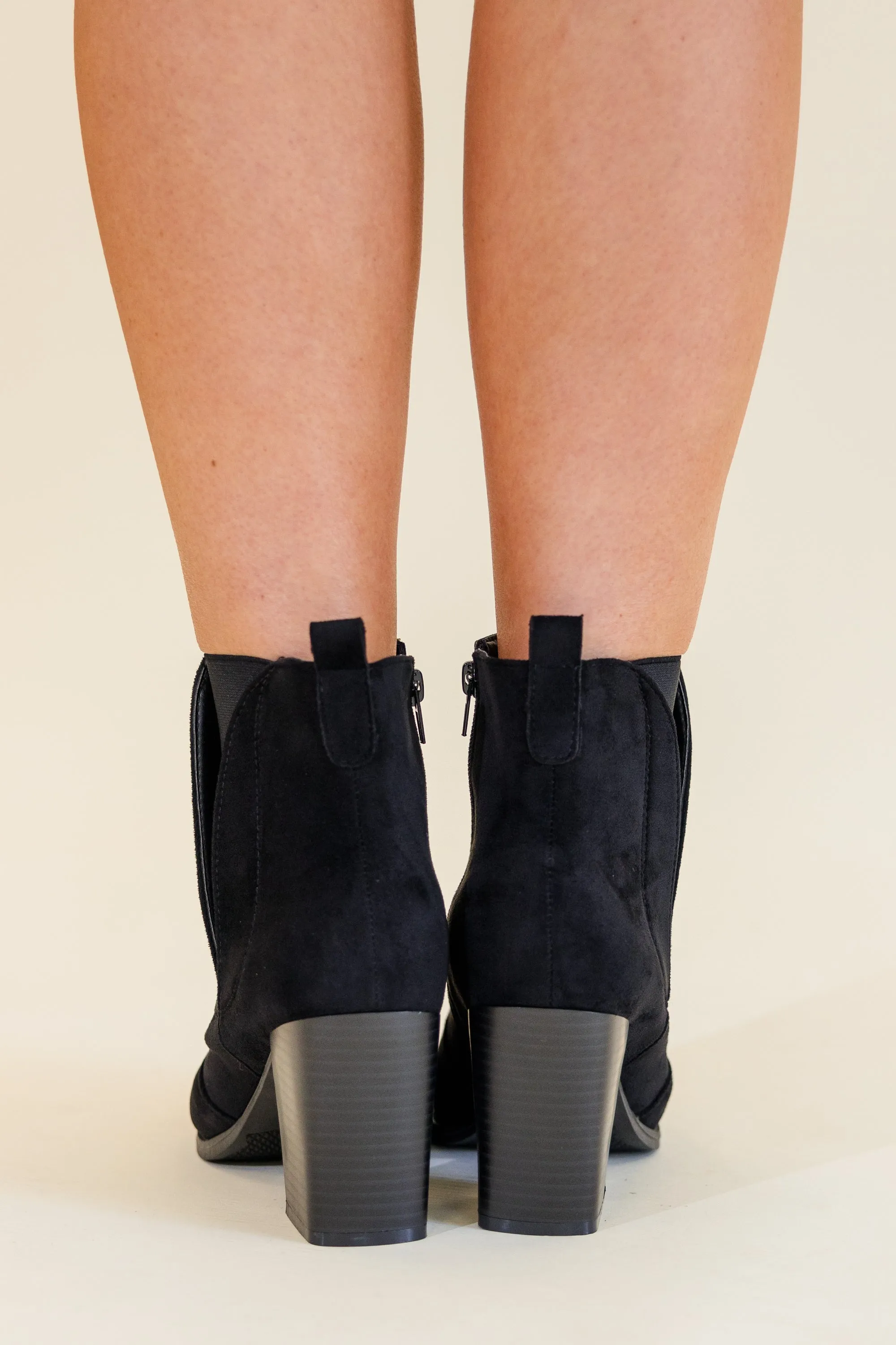 Basic Needs Booties, Black