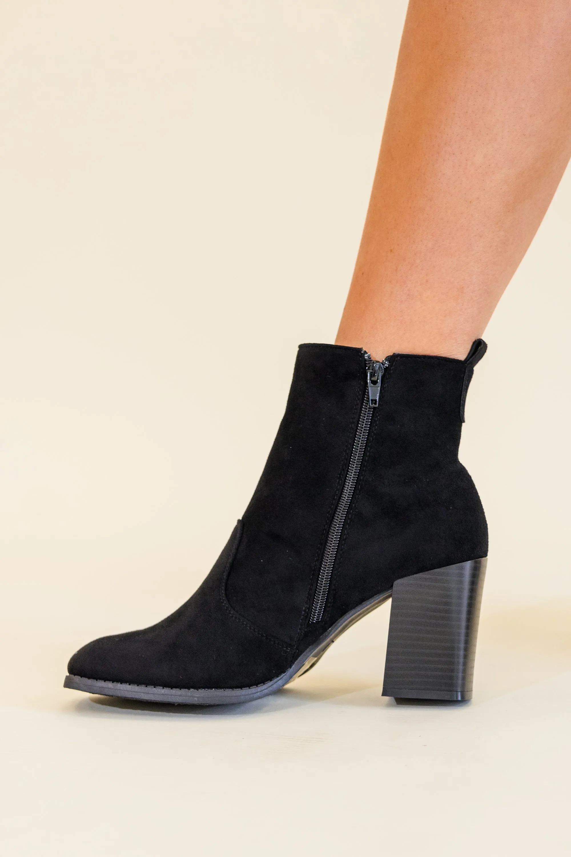 Basic Needs Booties, Black