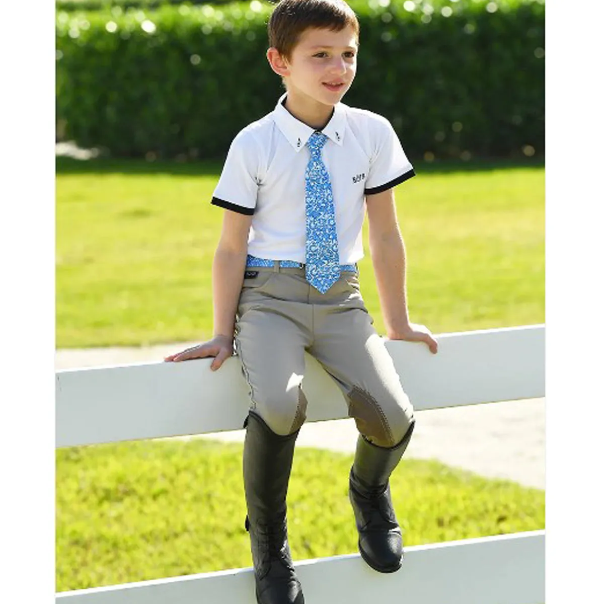 Belle and Bow Equestrian Boy's Neck Tie