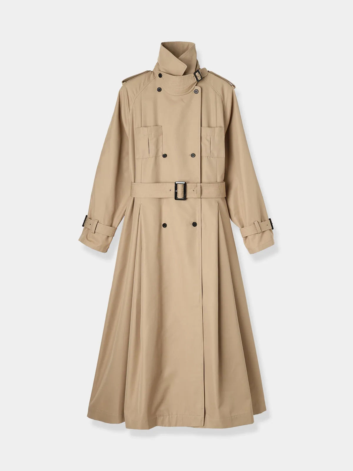 Belted Flare Trench coat