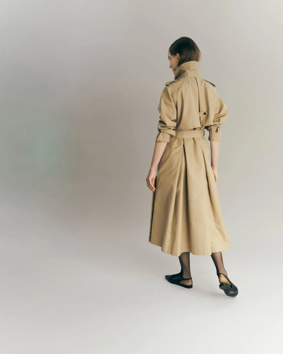 Belted Flare Trench coat