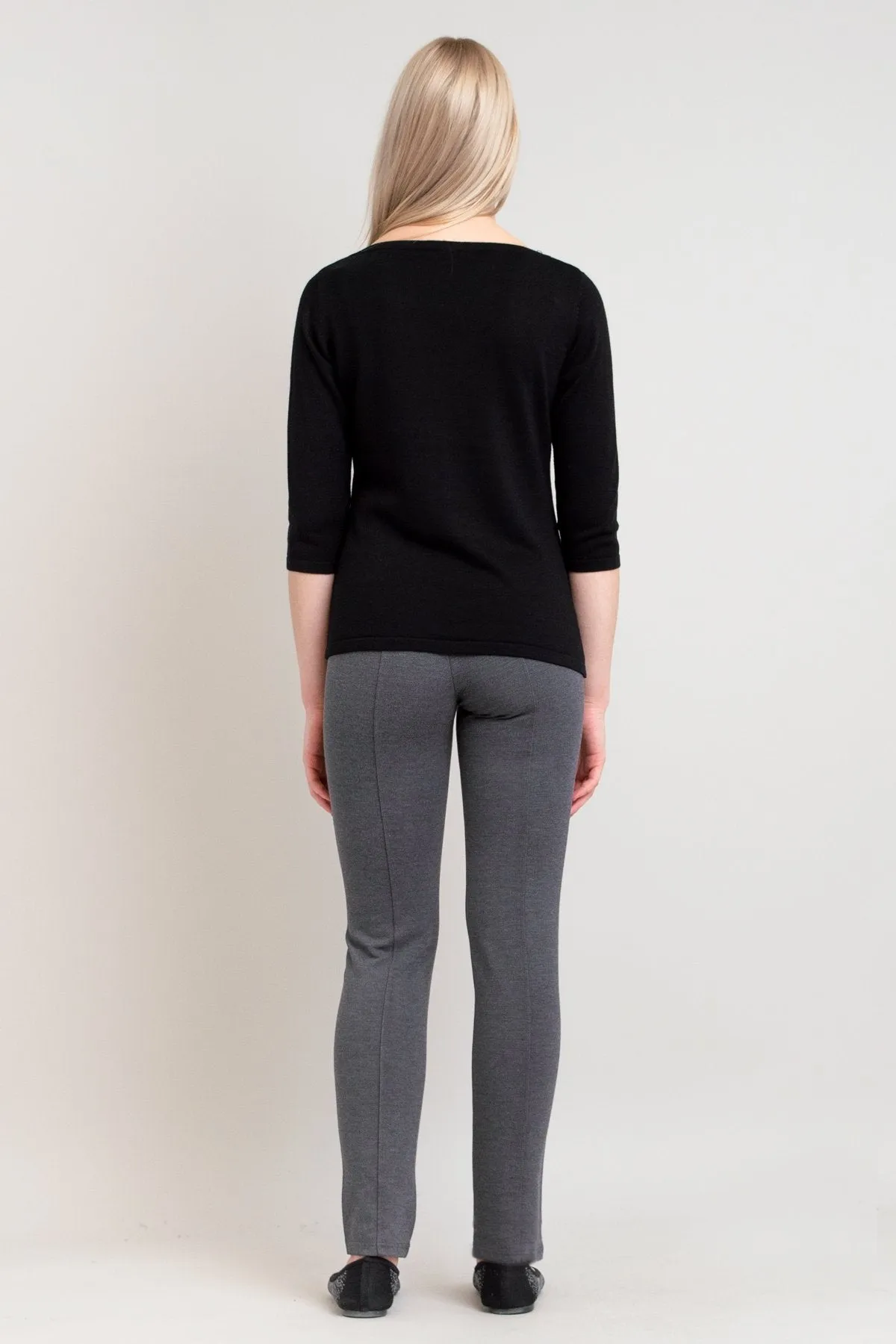 Betula Sweater, Black, Bamboo Cotton