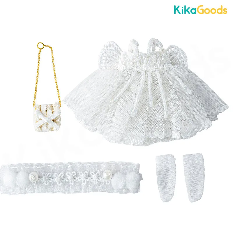 BJD Figure Clothes Polka Dot Fairy Skirt Suit