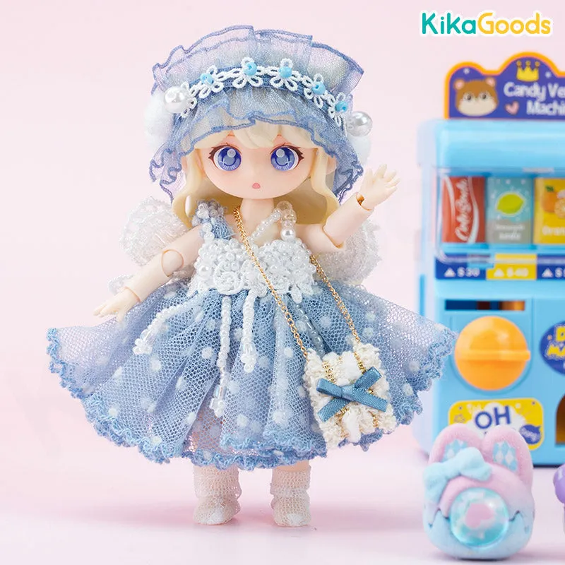 BJD Figure Clothes Polka Dot Fairy Skirt Suit