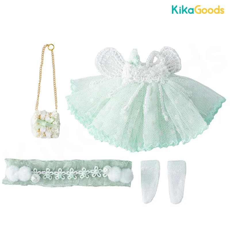 BJD Figure Clothes Polka Dot Fairy Skirt Suit