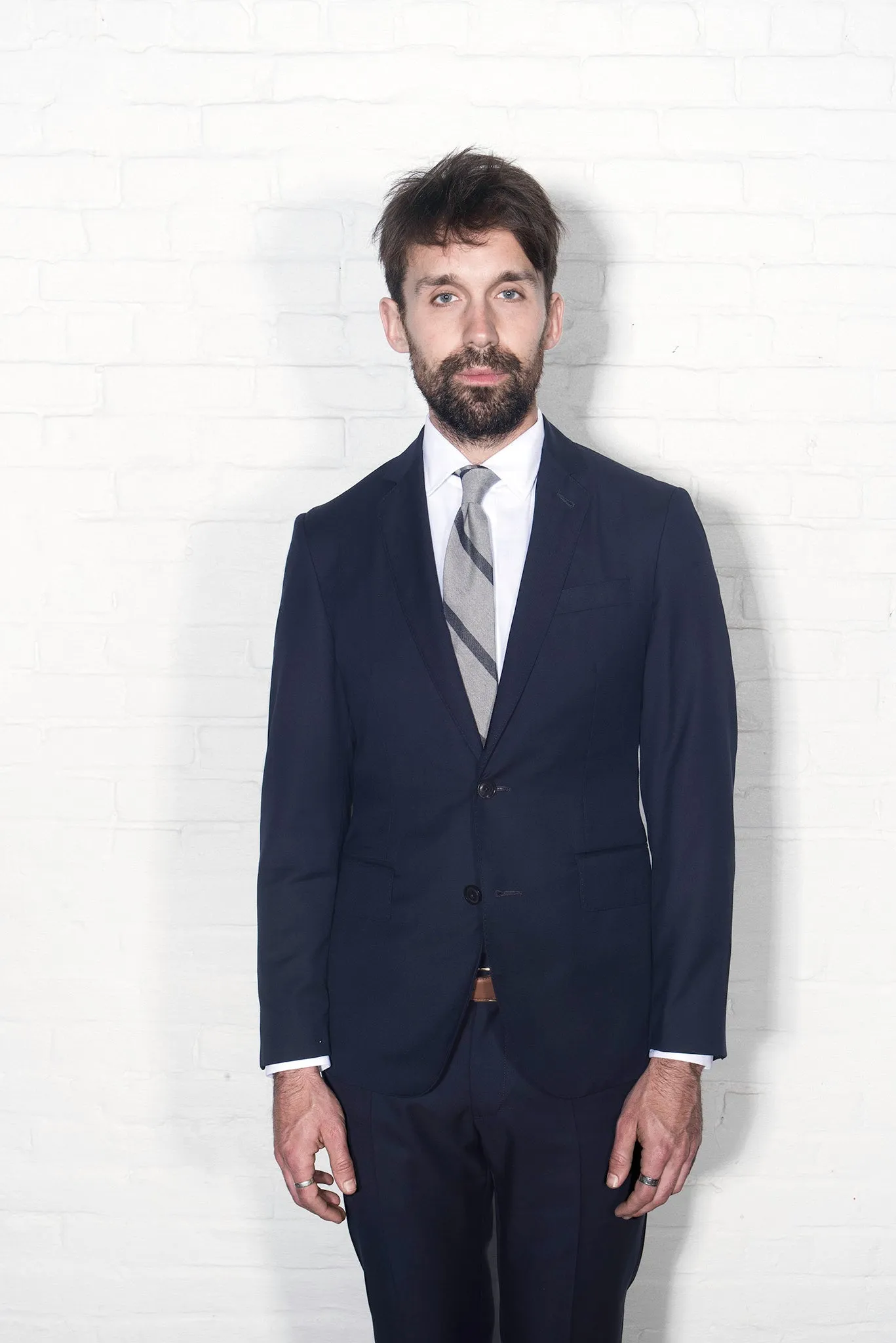 BKT50 Tailored Jacket in Super 110s Plainweave - Classic Navy