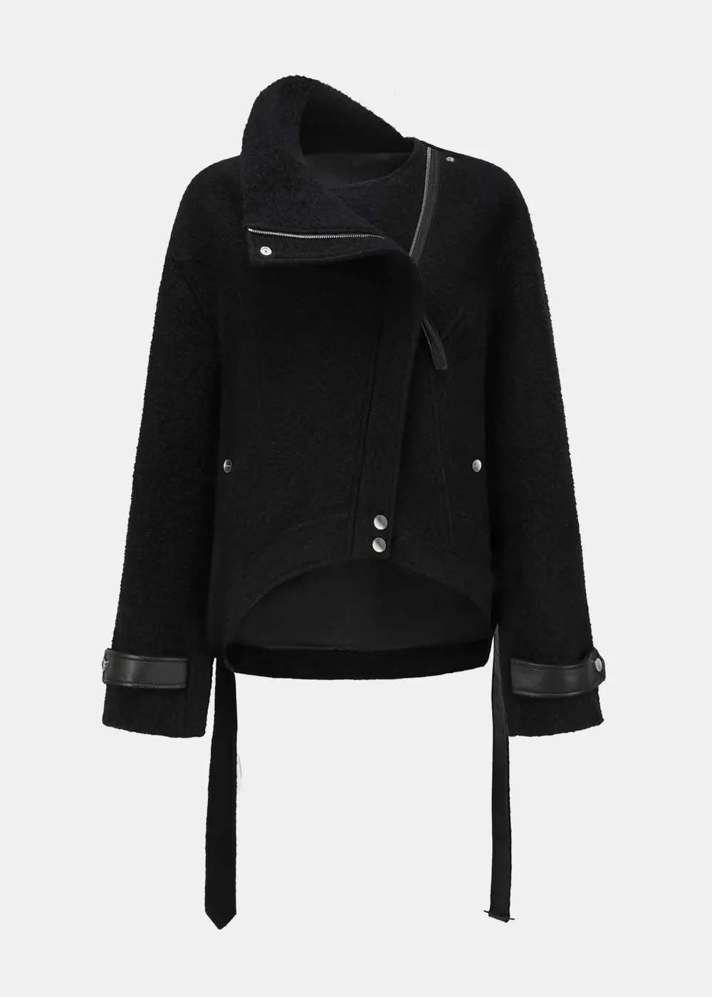 Black Asymmetric Jacket