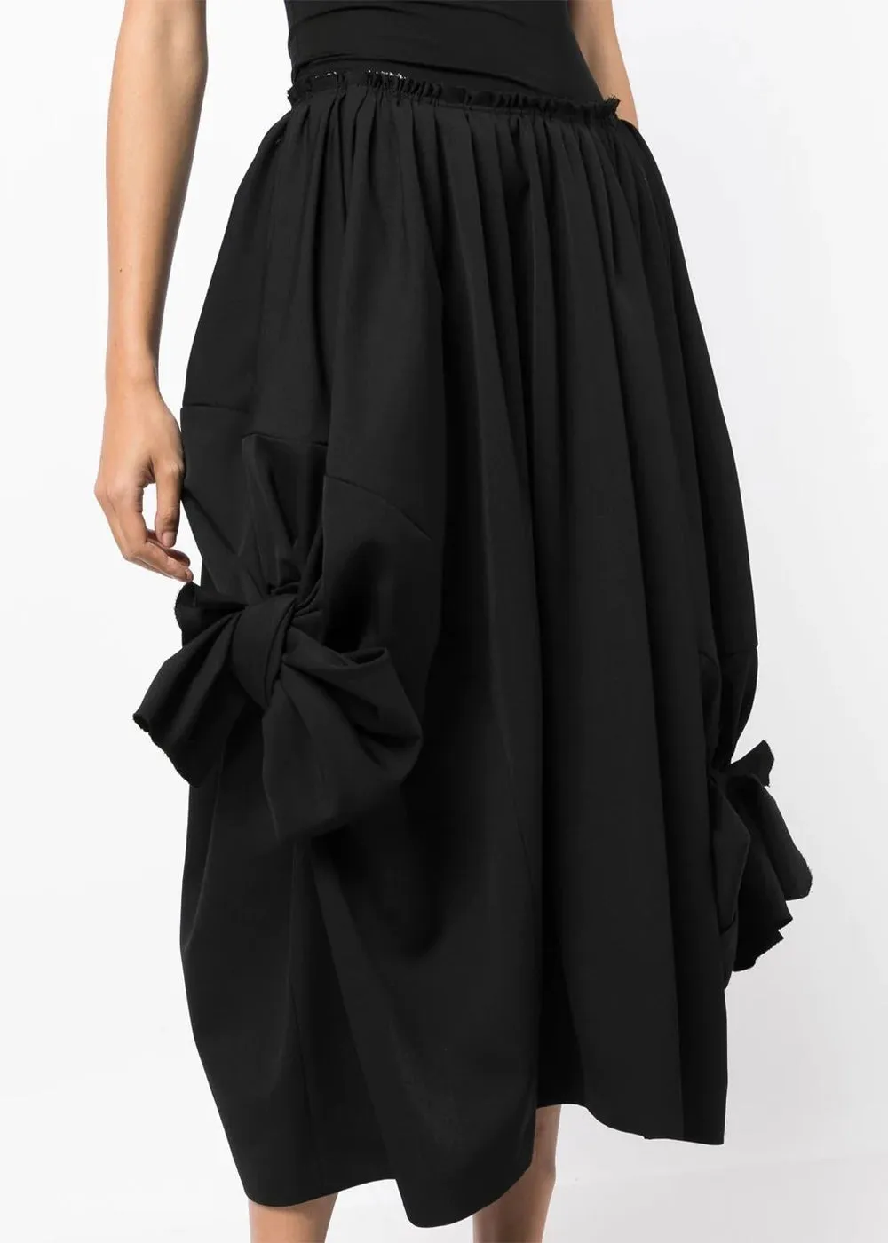 Black Bow Detail Skirt