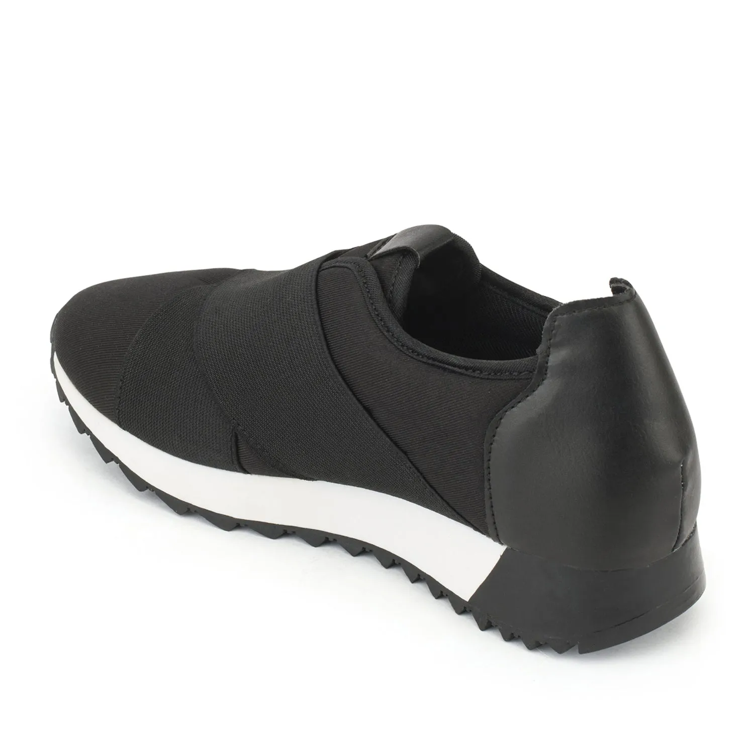 Black Crossover Mesh Trainers